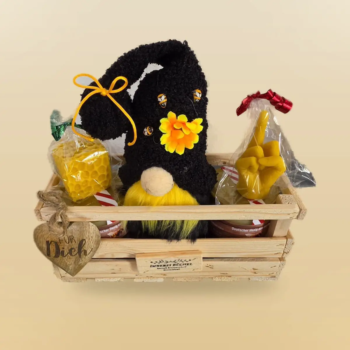Wald-Wichtel mit Humor – Honig-Geschenkkiste